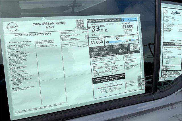 new 2024 Nissan Kicks car, priced at $22,240