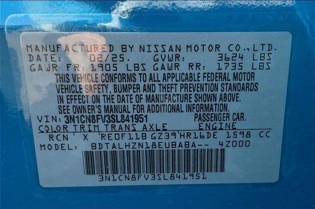 new 2025 Nissan Versa car, priced at $23,510