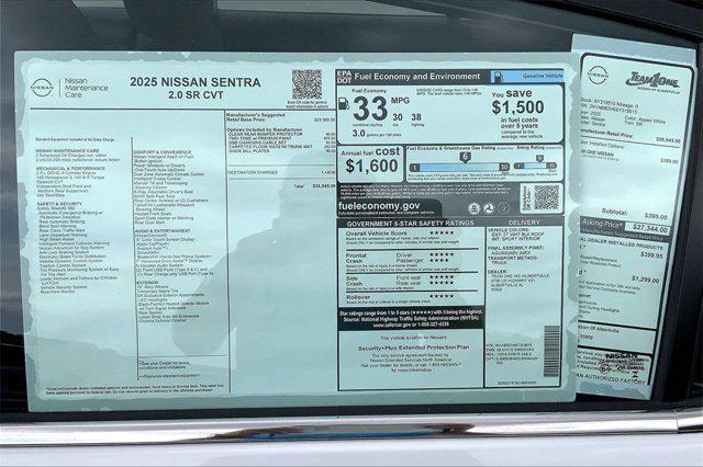 new 2025 Nissan Sentra car, priced at $25,867
