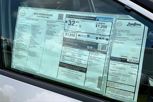 new 2025 Nissan Rogue car, priced at $41,537