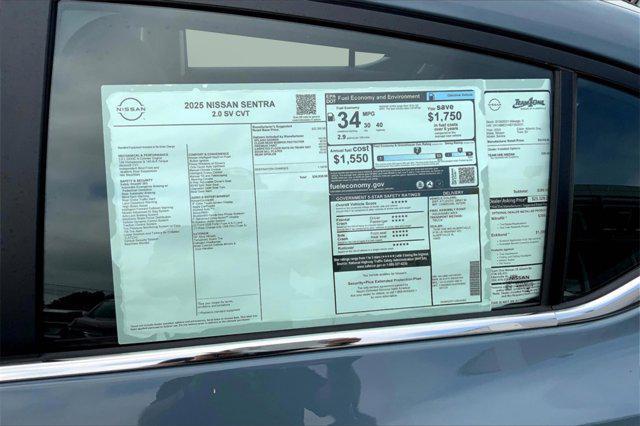 new 2025 Nissan Sentra car, priced at $22,818