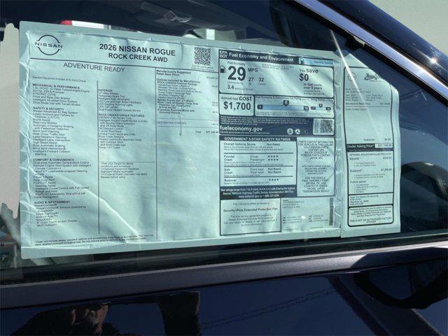 new 2026 Nissan Rogue car, priced at $33,897