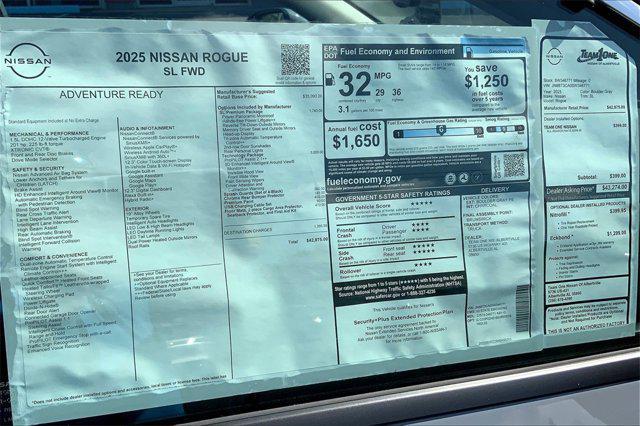 new 2025 Nissan Rogue car, priced at $42,018