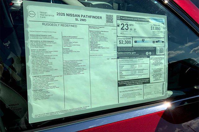 new 2025 Nissan Pathfinder car, priced at $49,465