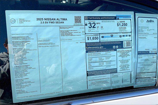 new 2025 Nissan Altima car, priced at $29,375