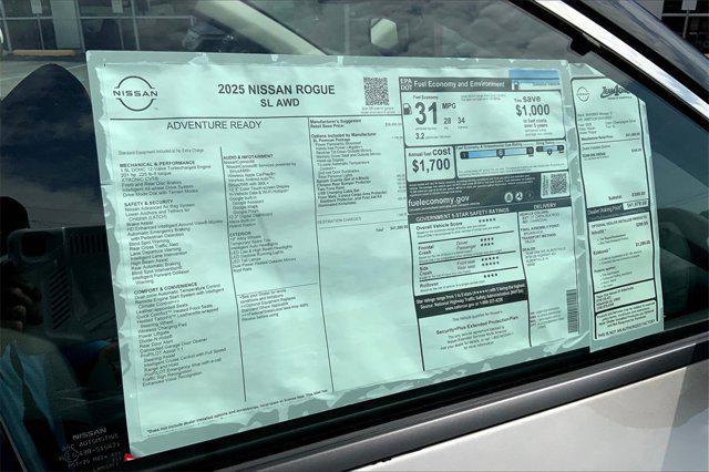 new 2025 Nissan Rogue car, priced at $40,748