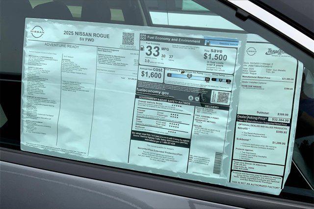 new 2025 Nissan Rogue car, priced at $31,025