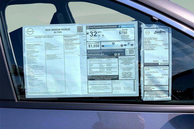 new 2026 Nissan Rogue car, priced at $33,905