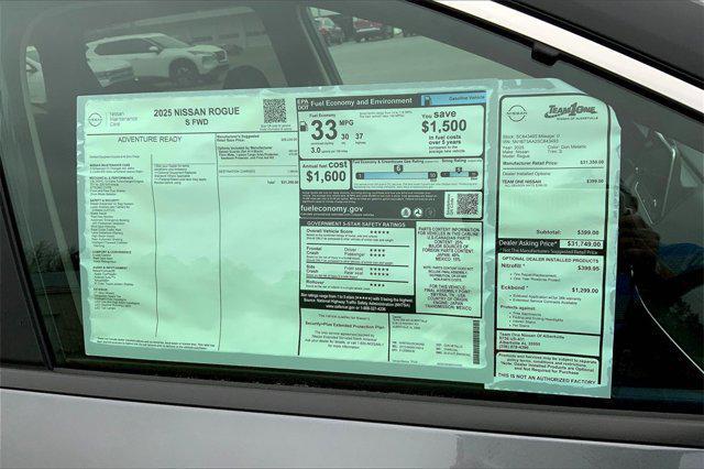new 2025 Nissan Rogue car, priced at $31,350