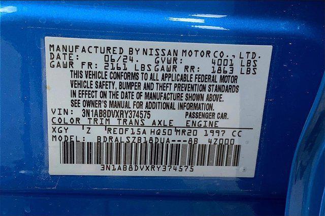 new 2024 Nissan Sentra car, priced at $25,988