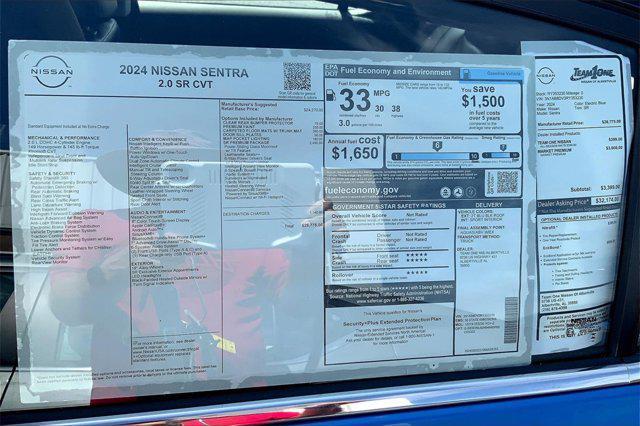 new 2024 Nissan Sentra car, priced at $25,839