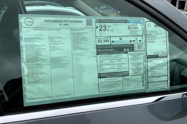 new 2025 Nissan Pathfinder car, priced at $46,487