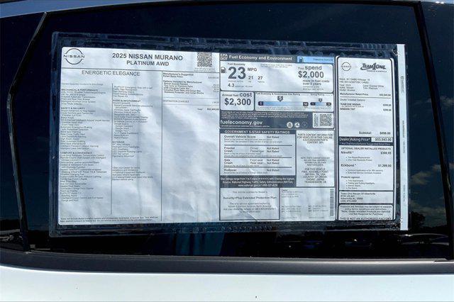 new 2025 Nissan Murano car, priced at $51,788
