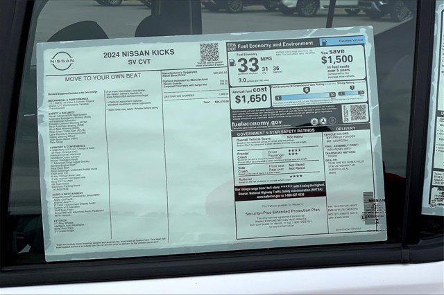 new 2024 Nissan Kicks car, priced at $23,670