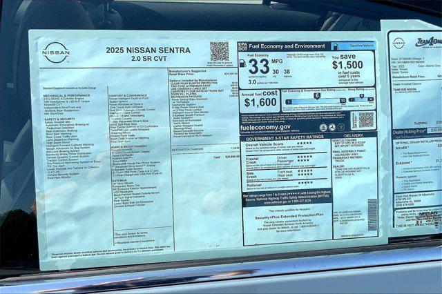 new 2025 Nissan Sentra car, priced at $29,067