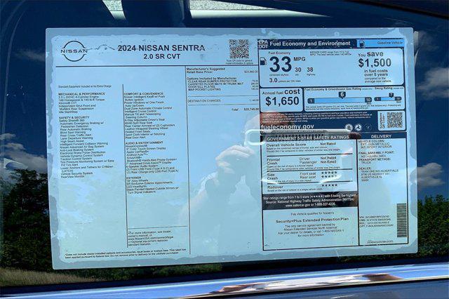 new 2024 Nissan Sentra car, priced at $24,995