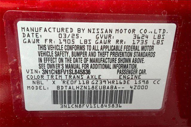 new 2025 Nissan Versa car, priced at $23,120