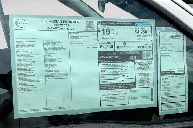 new 2025 Nissan Frontier car, priced at $34,171