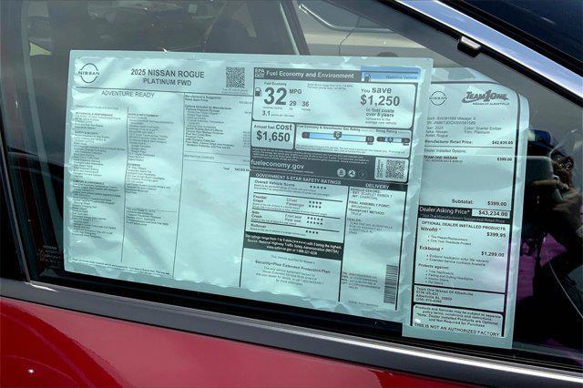 new 2025 Nissan Rogue car, priced at $41,978