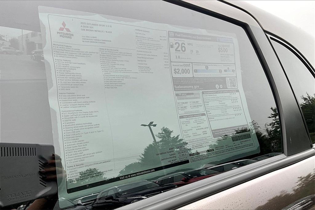 new 2025 Mitsubishi Outlander Sport car, priced at $29,475