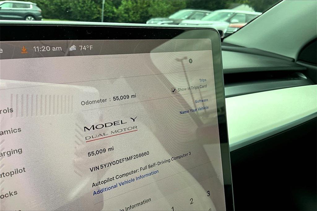 used 2021 Tesla Model Y car, priced at $26,133