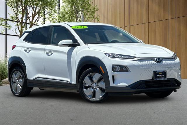 used 2021 Hyundai Kona EV car, priced at $19,917