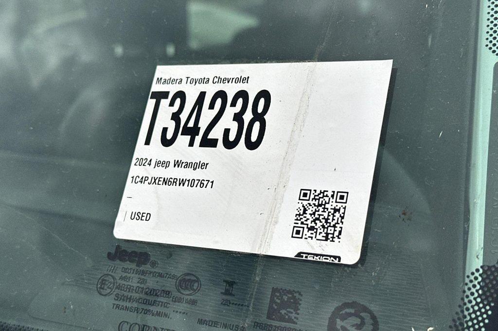 used 2024 Jeep Wrangler car, priced at $33,673