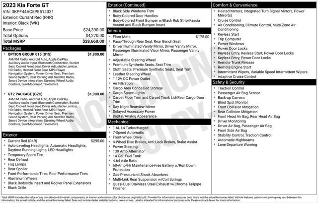 used 2023 Kia Forte car, priced at $20,051
