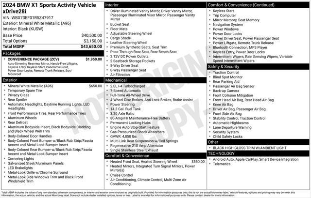used 2024 BMW X1 car, priced at $35,485