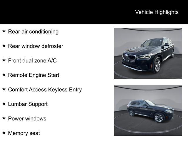 used 2022 BMW X3 car, priced at $33,249