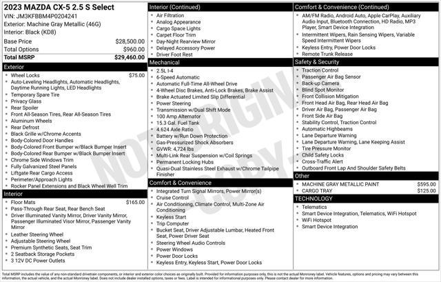 used 2023 Mazda CX-5 car, priced at $22,695