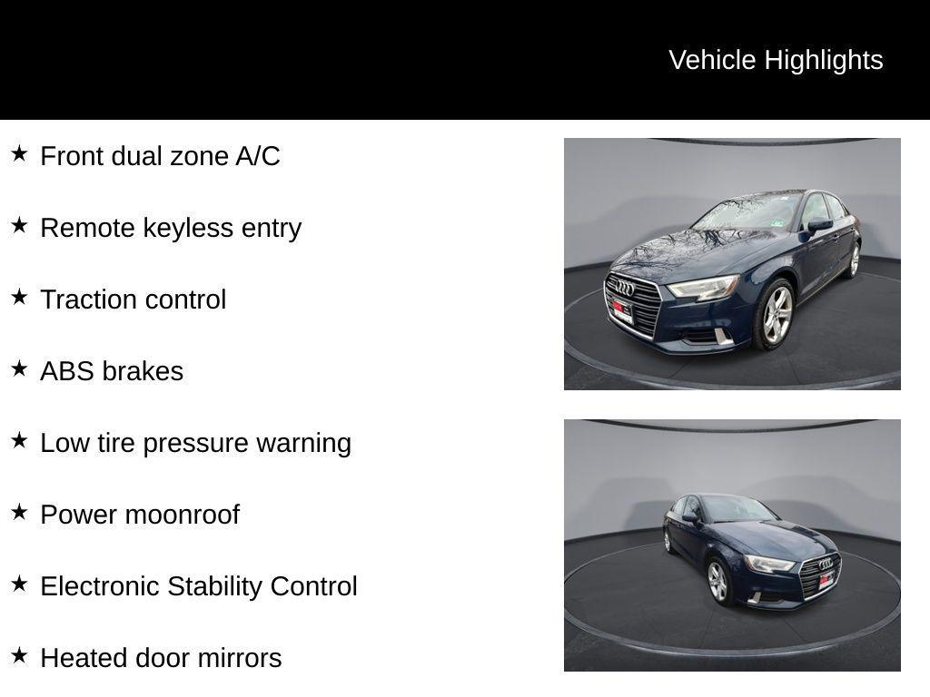 used 2018 Audi A3 car, priced at $12,990