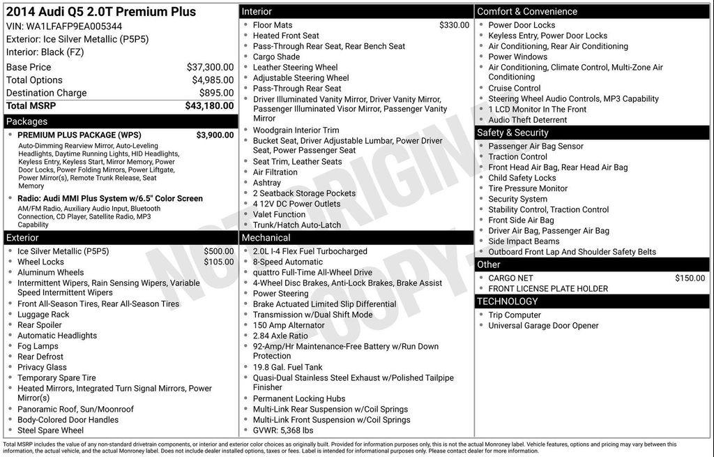 used 2014 Audi Q5 car, priced at $11,990