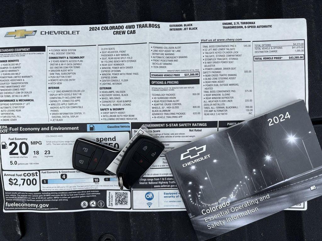 used 2024 Chevrolet Colorado car, priced at $36,995