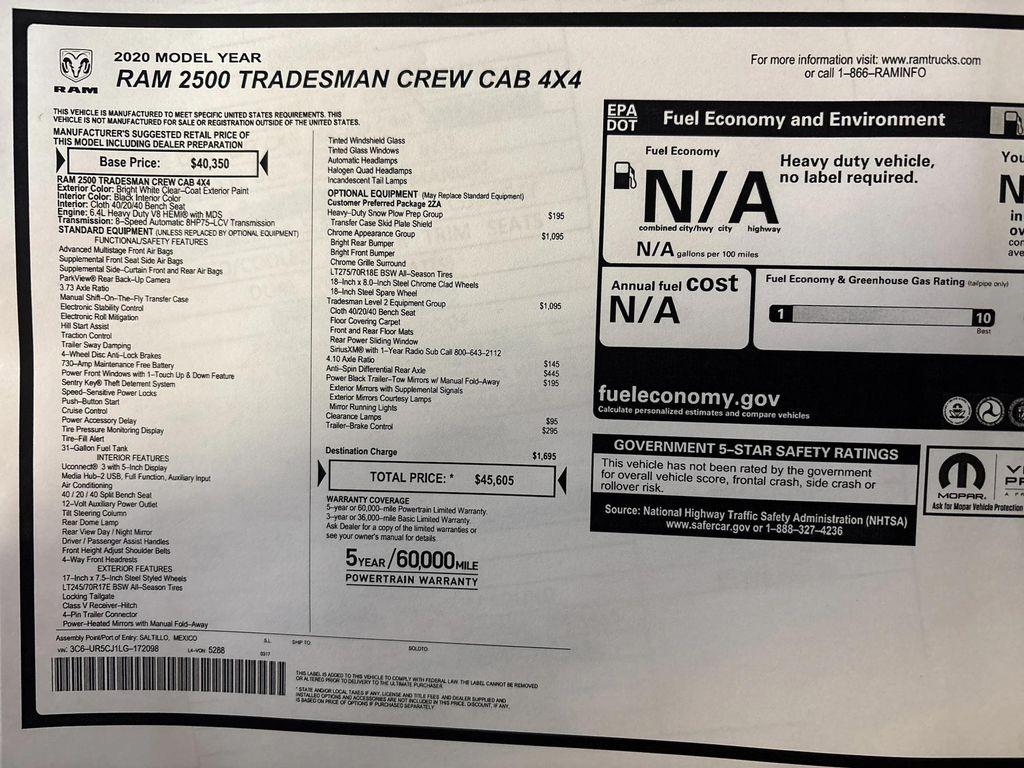 used 2020 Ram 2500 car, priced at $32,995