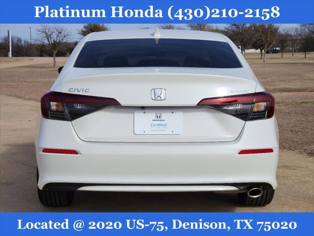 used 2025 Honda Civic car, priced at $27,494