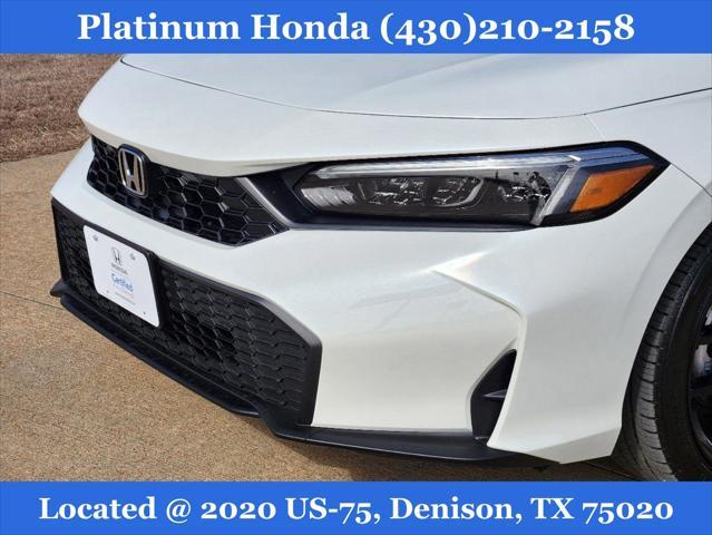 used 2025 Honda Civic car, priced at $27,494