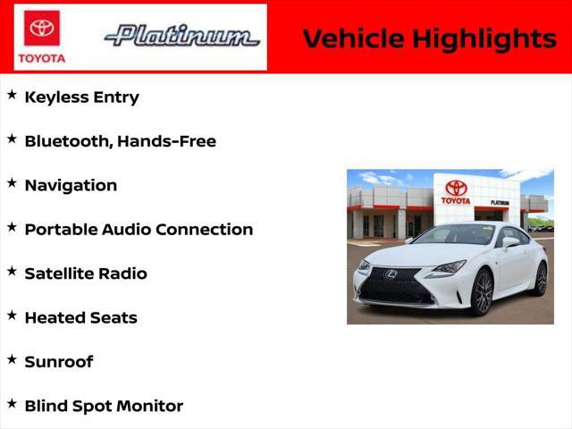 used 2016 Lexus RC 350 car, priced at $24,850
