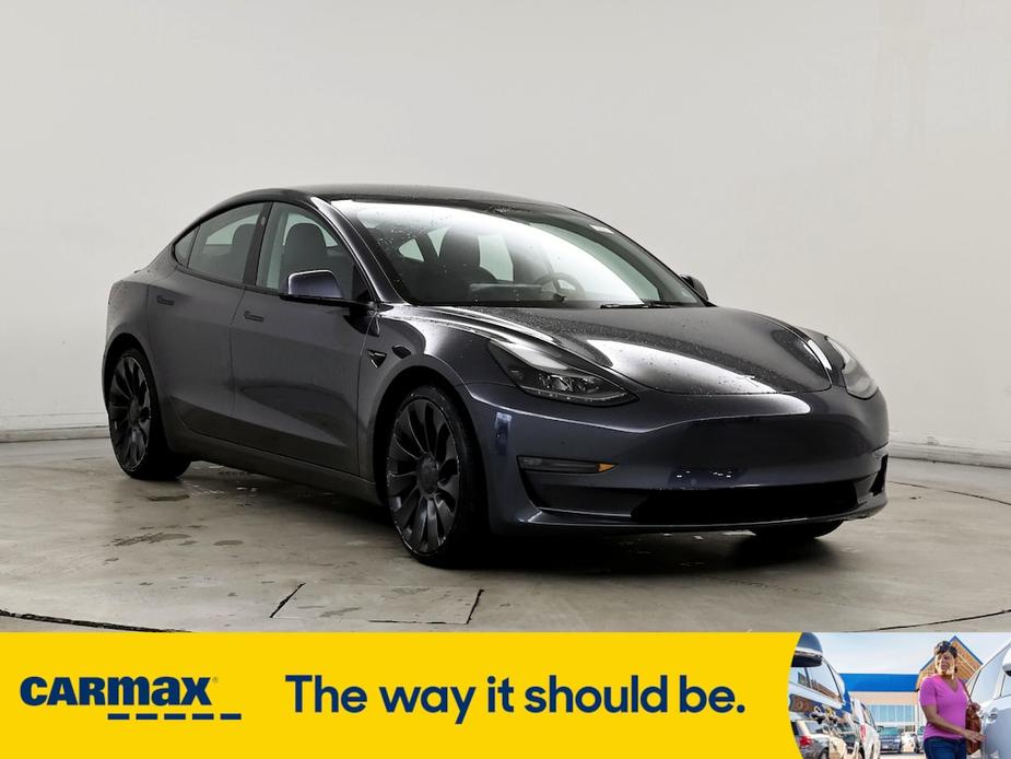 used 2022 Tesla Model 3 car, priced at $34,998