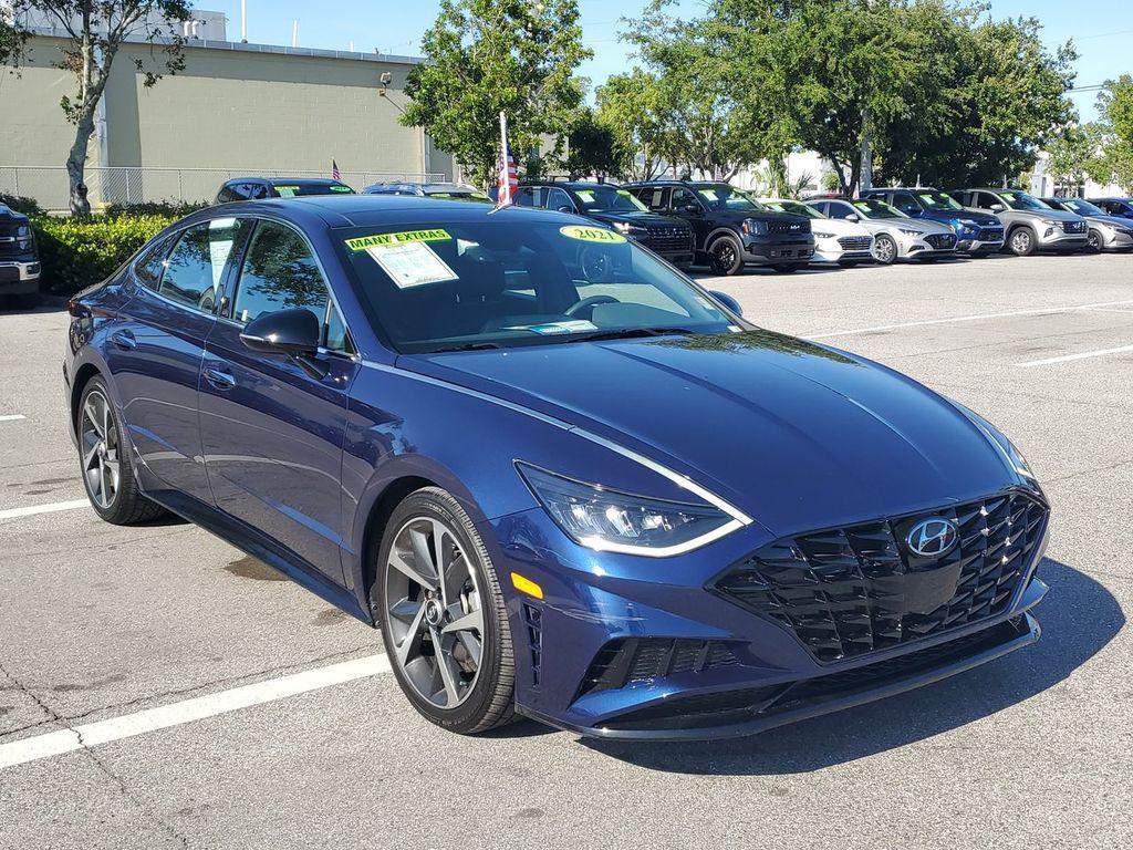 used 2021 Hyundai Sonata car, priced at $18,152