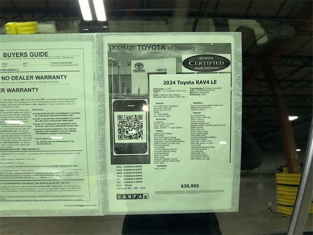 used 2024 Toyota RAV4 car, priced at $30,995