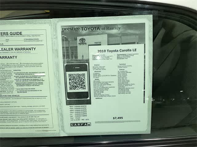 used 2010 Toyota Corolla car, priced at $6,995