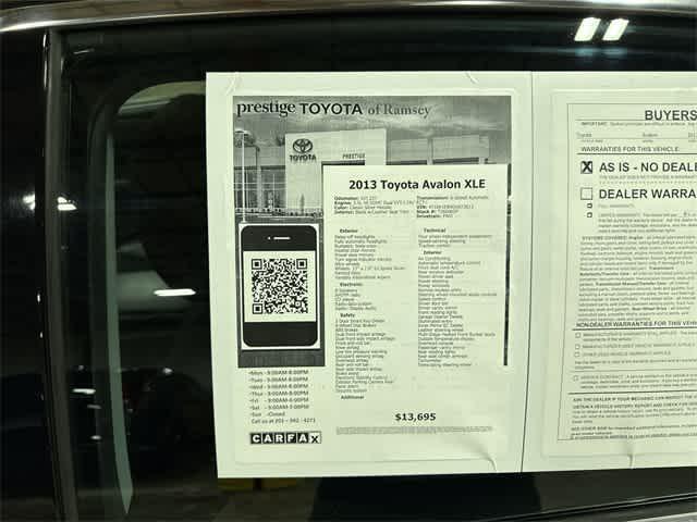used 2013 Toyota Avalon car, priced at $13,195