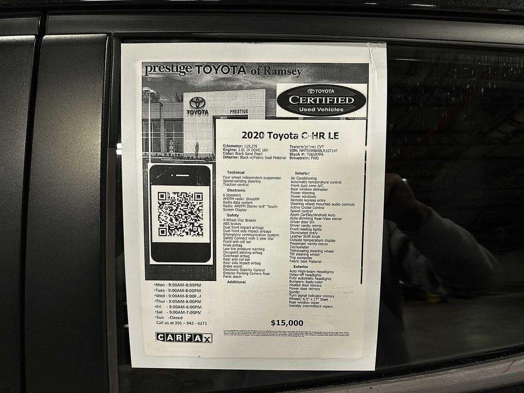 used 2020 Toyota C-HR car, priced at $13,695