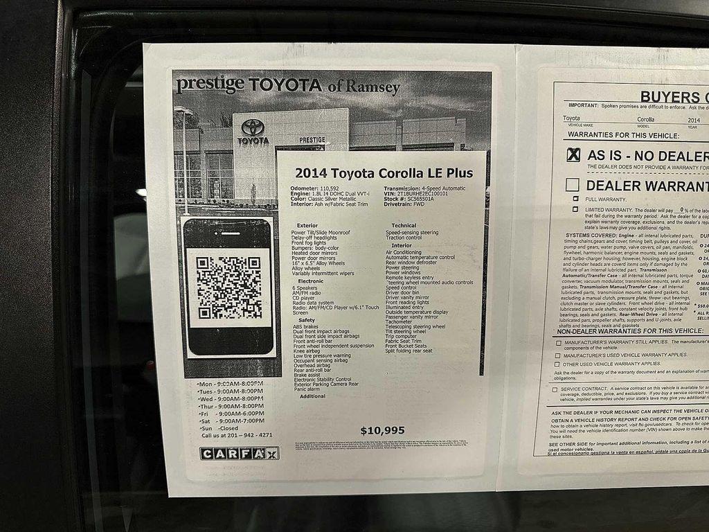 used 2014 Toyota Corolla car, priced at $10,695