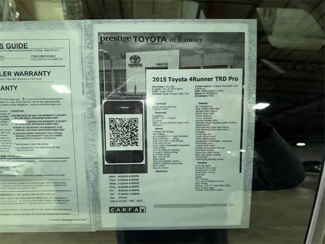 used 2015 Toyota 4Runner car, priced at $25,995