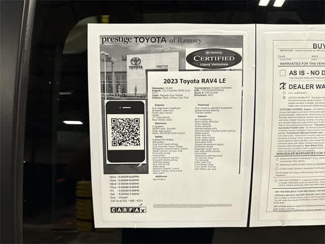 used 2023 Toyota RAV4 car, priced at $26,995