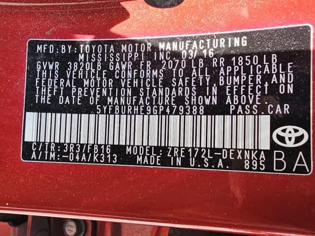 used 2016 Toyota Corolla car