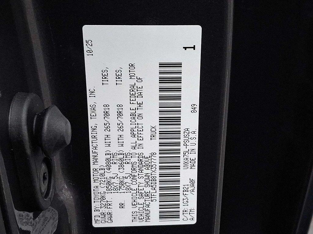 new 2026 Toyota Tundra car, priced at $59,151