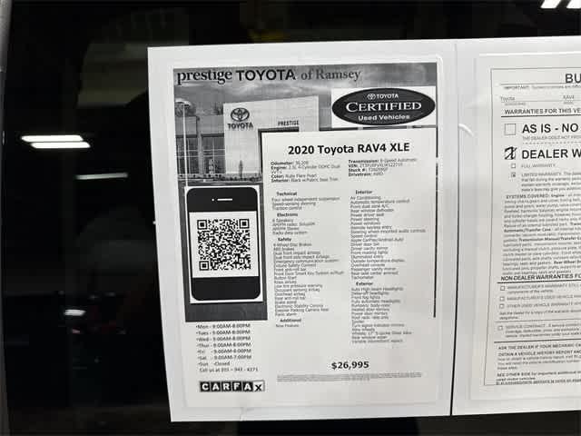 used 2020 Toyota RAV4 car, priced at $26,995